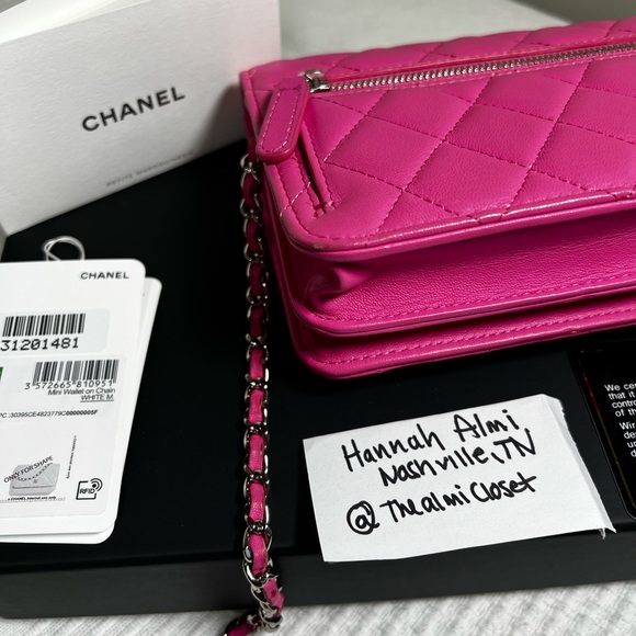 Chanel WOC wallet on chain pink - Picture 4 of 8